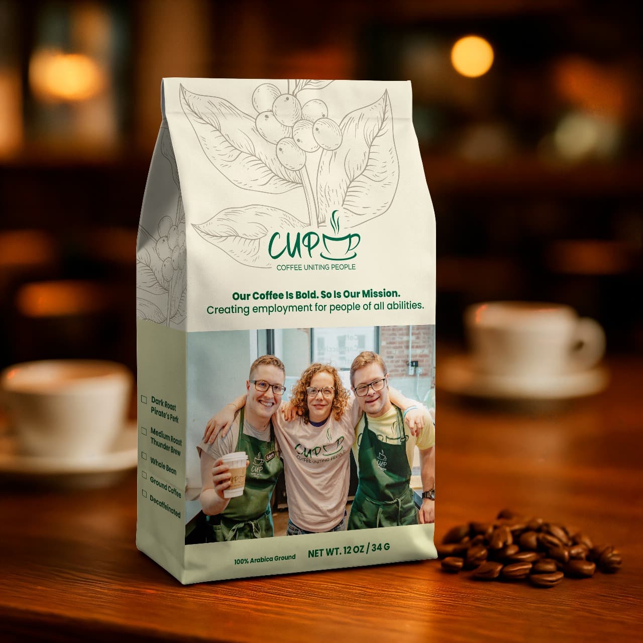 Pirates Perk (Decaf) — CUP coffee bag
